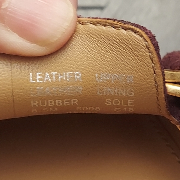 TORY BURCH Malbec Marsden Smoking Slipper Suede Flats - Picture 8 of 8